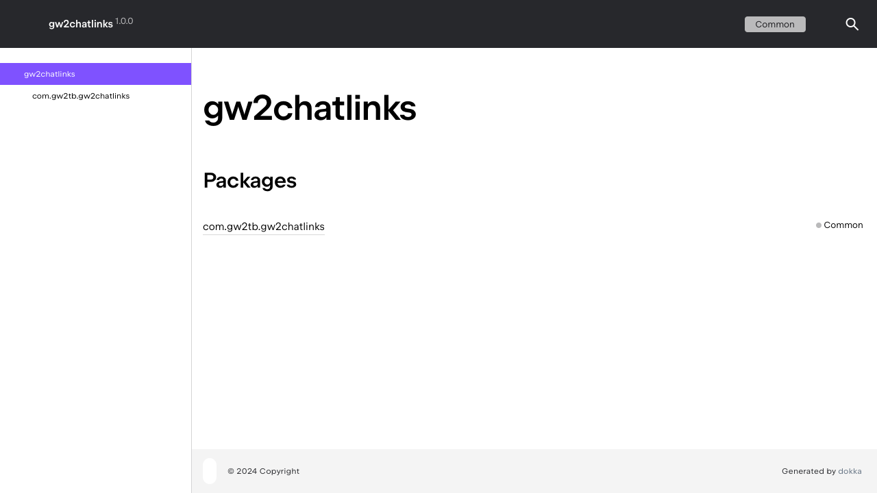 $GW2ChatLinks website screenshot
