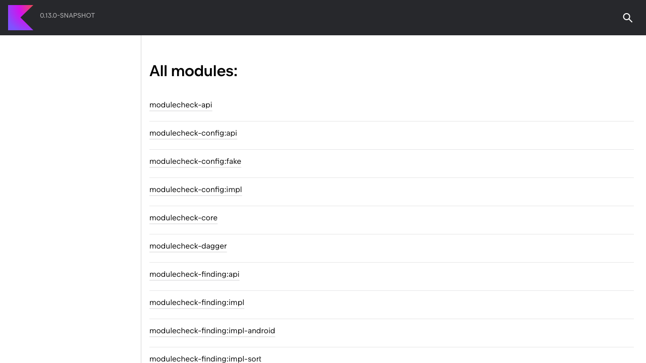 $ModuleCheck website screenshot